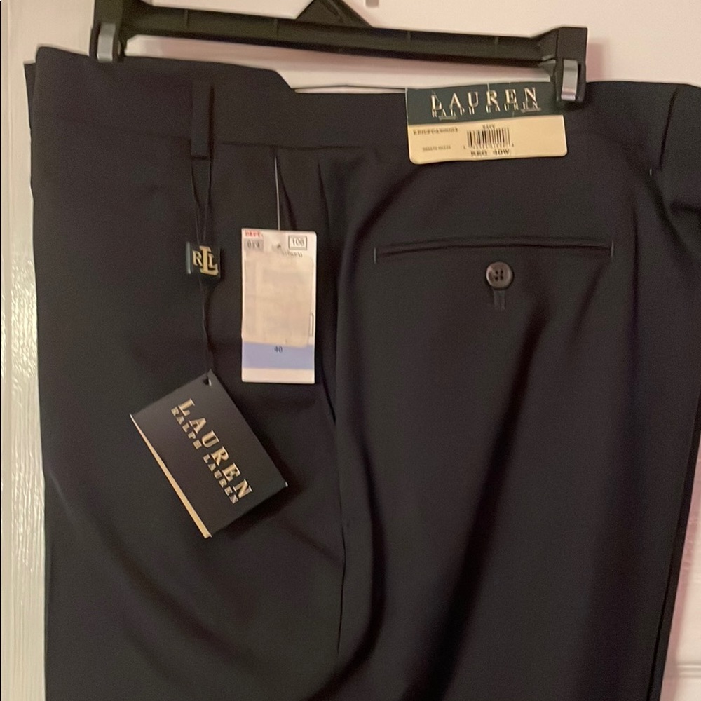 New w Tags Ralph Lauren Navy Dress Pants